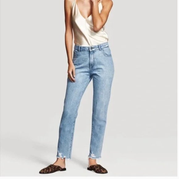 dl1961 Denim - DL1961 Goldie High Rise Tapered Plunge Jeans size 26